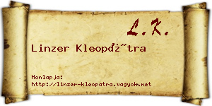 Linzer Kleopátra névjegykártya